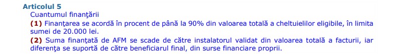 suma cerere de finantare nerabursabila casa verde